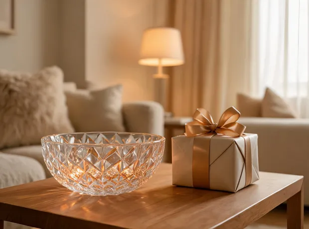 Decorative crystal bowl