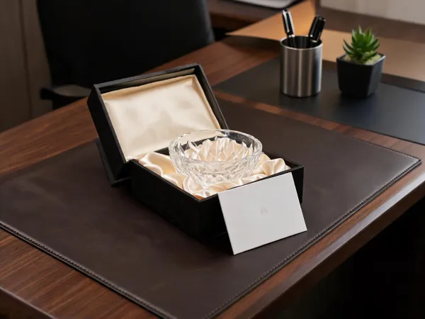 Corporate glass appreciation gift